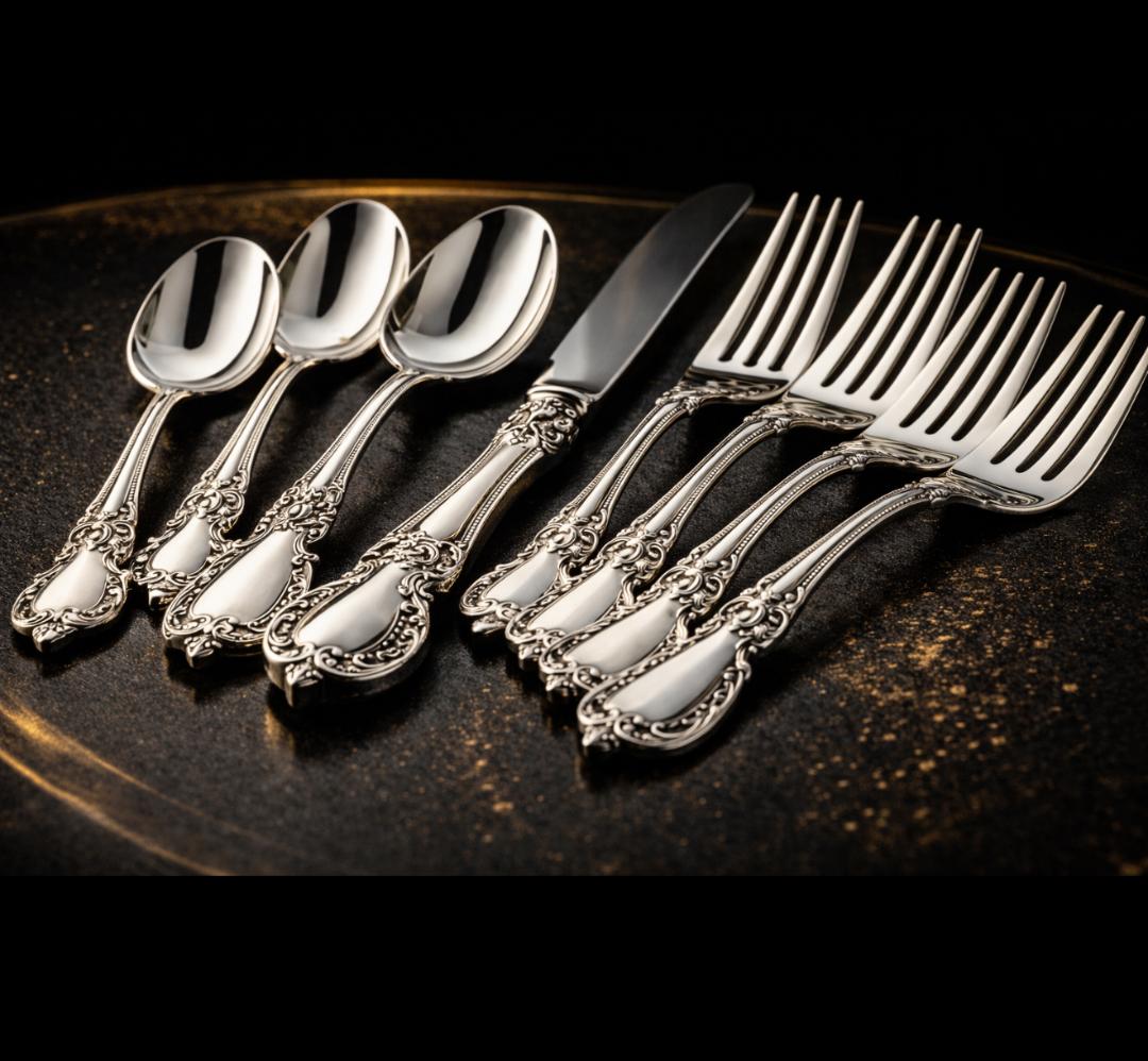 Decorative silver flatware